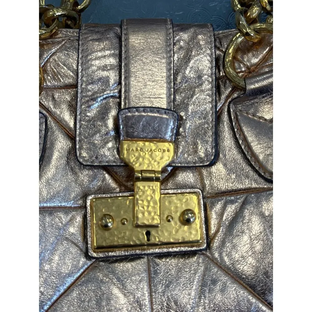 Marc Jacobs Metallic Rose Gold Shoulder Bag